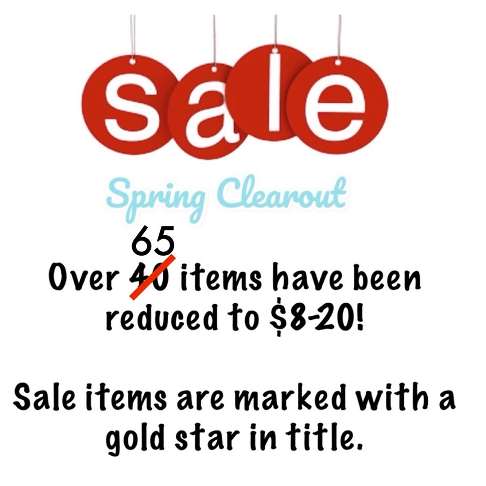 Just Marked Down 65+ Items To $8-20! Items Have a ⭐️ In Title. COME SHOP 🩵🤗 - Picture 1 of 8